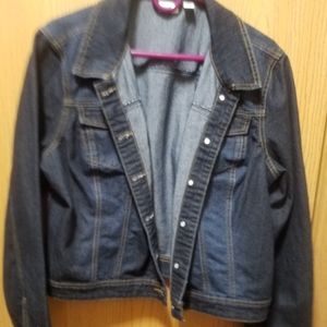 Womens dark denim jacket
